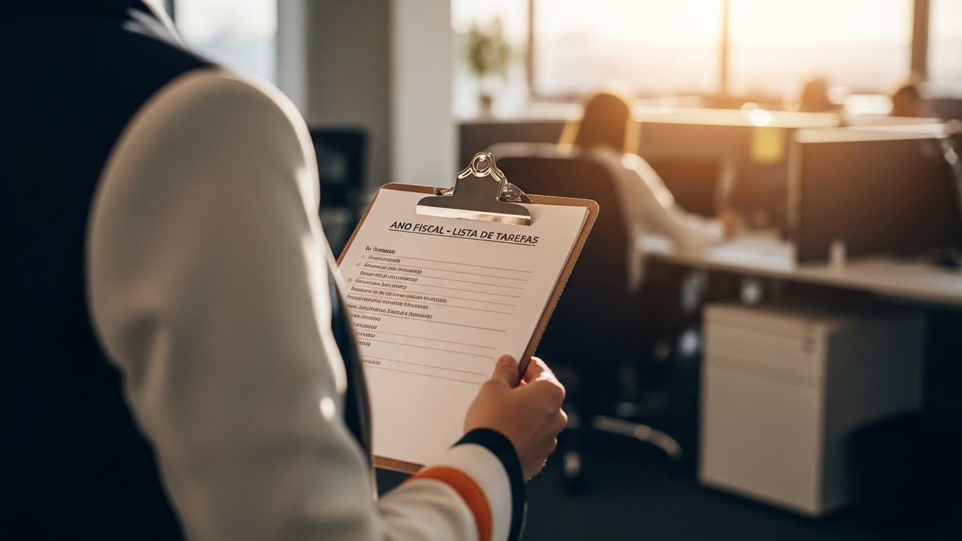 Checklist de início do ano fiscal para organização financeira da empresa