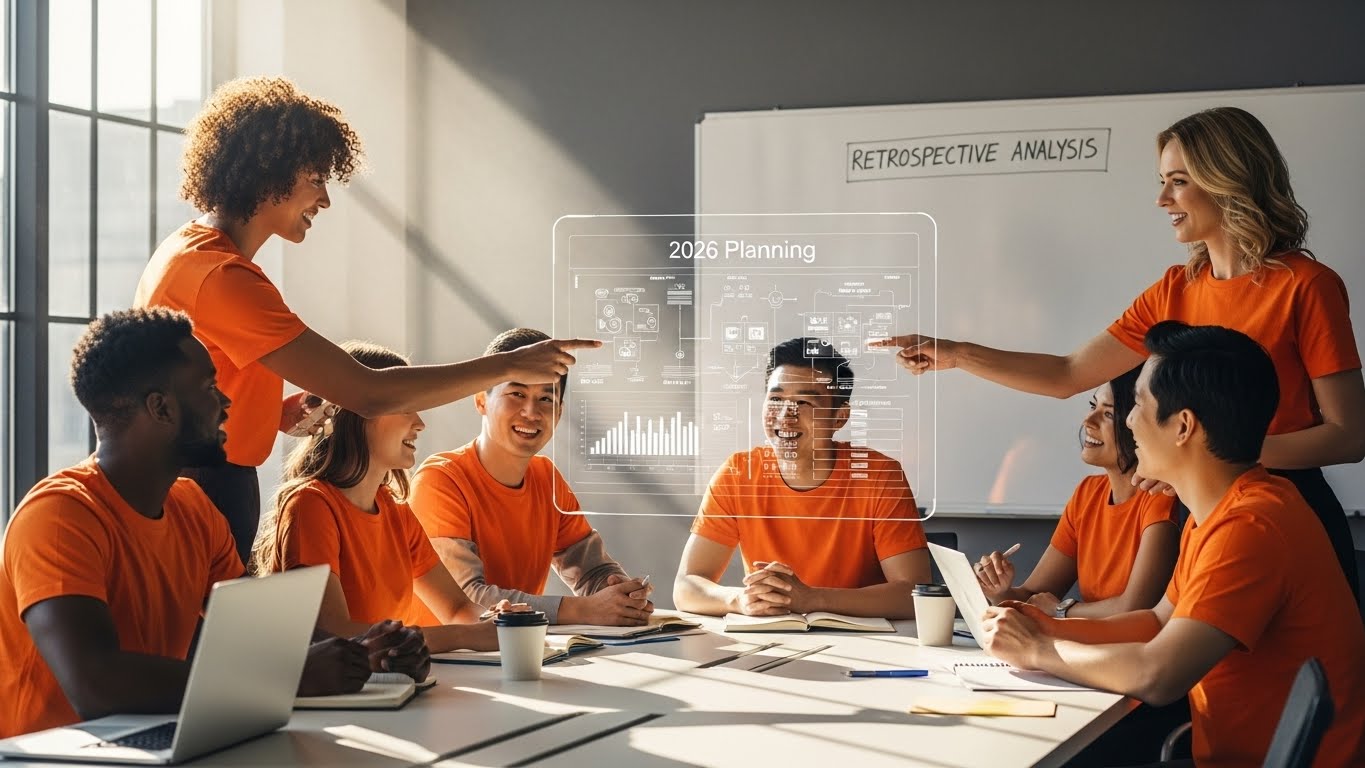 Retrospectiva RH 2025 mostrando mudanças em benefícios, cultura e estratégia